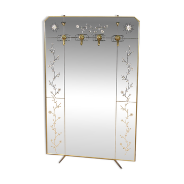 Porte-manteau miroir design du XXe siècle