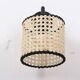 Lampe en bambou, applique murale en bambou, applique bohème