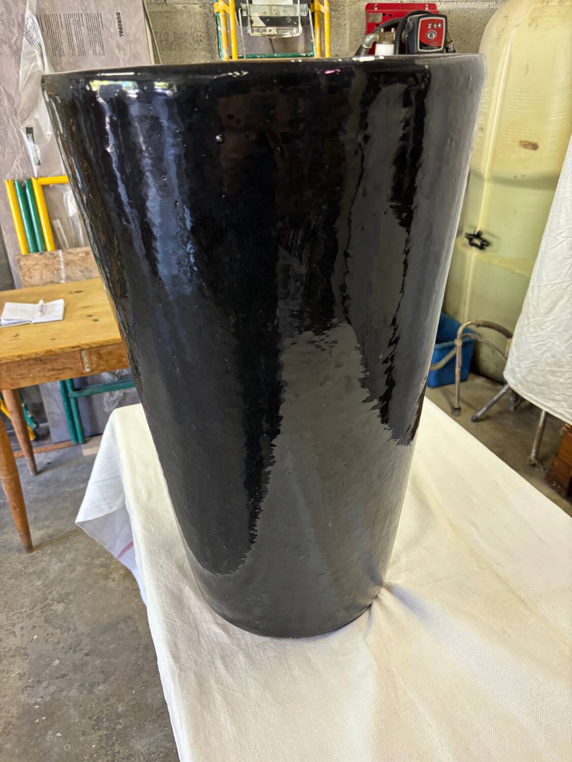 Grand pot en grès émaillé