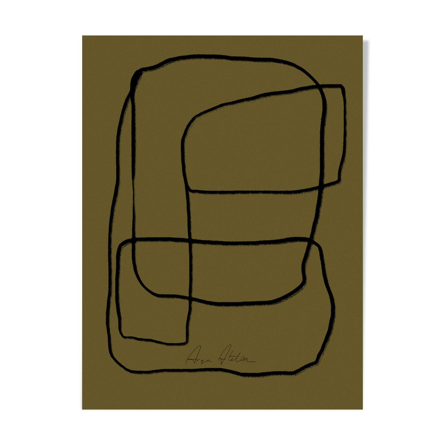 Impression d'art giclée abstraite 50x70cm