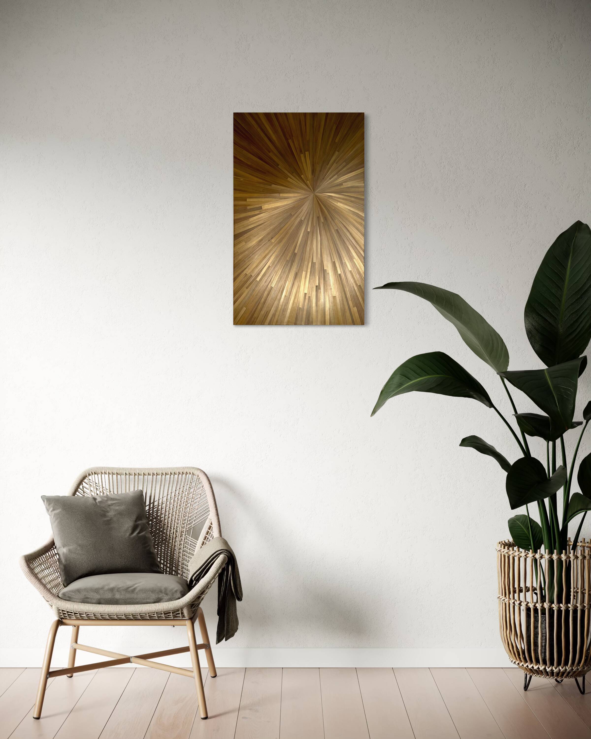 Bronze sun painting