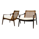 Pair of "Model 400" Armchairs by Hartmut Lohmeyer for Wilkhahn, 1950s