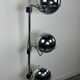 Lampadaire Vintage Space Age "Eyeball" 3 Globes Chromés 1970'S
