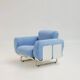 Pair of Senzafine armchairs by Eleonore Peduzzi Riva for Zanotta