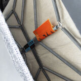 Armchair and ottoman designed by Paul Geoffroy, Airborne, France, 1960