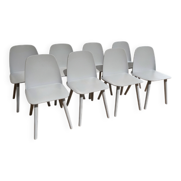 Set of 8 Nerd Chairs, Muuto