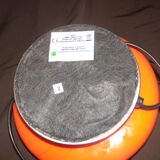 Vintage lamp in the shape of orange mushroom "UFO touch lamp"