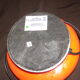 Vintage lamp in the shape of orange mushroom "UFO touch lamp"