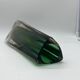 Sculptural Murano green sommerso Glass, triangular shape , 1970's Italian design
