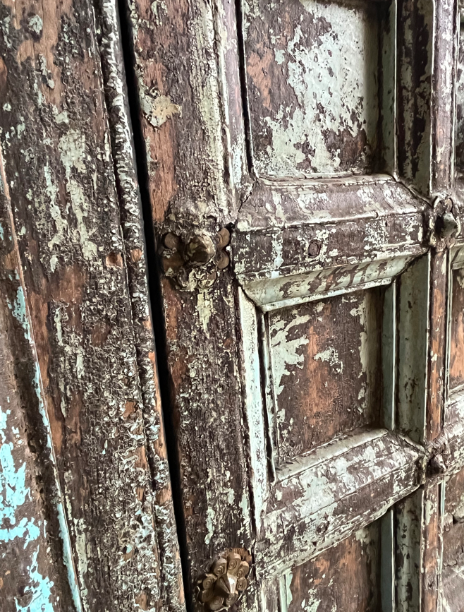 Indian cabinet 2 gridded doors