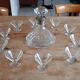 Art deco crystal liquor service