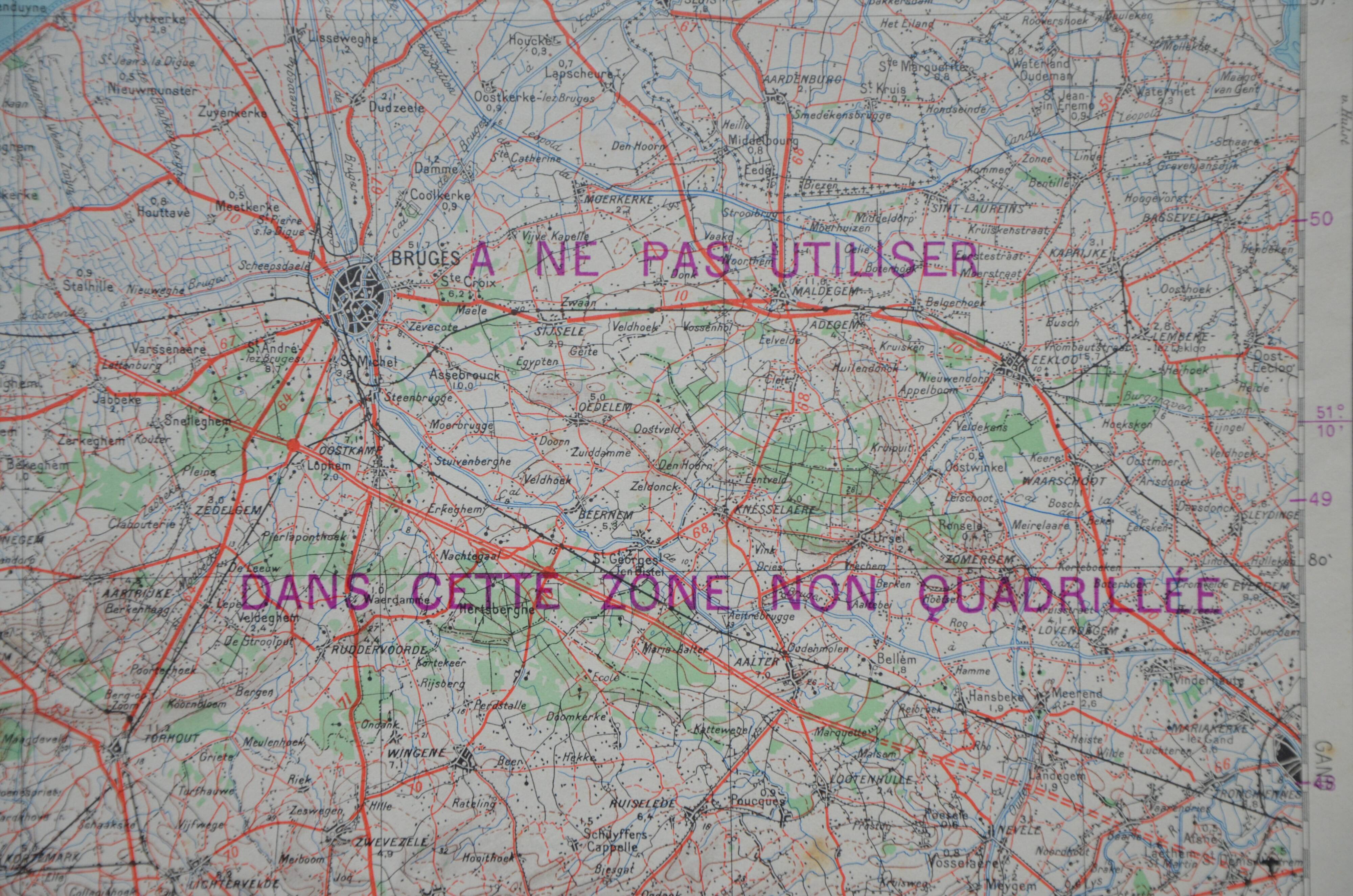 Map No. 2 Dunkirk-Bruges army edition