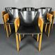 set 6 Modernist dining chairs by Arnold Merckx for Arco, Dutch design 1980s