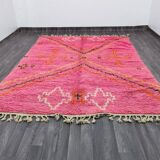 Incredible Moroccan pink rug, Beni Ourain rug 150/250cm