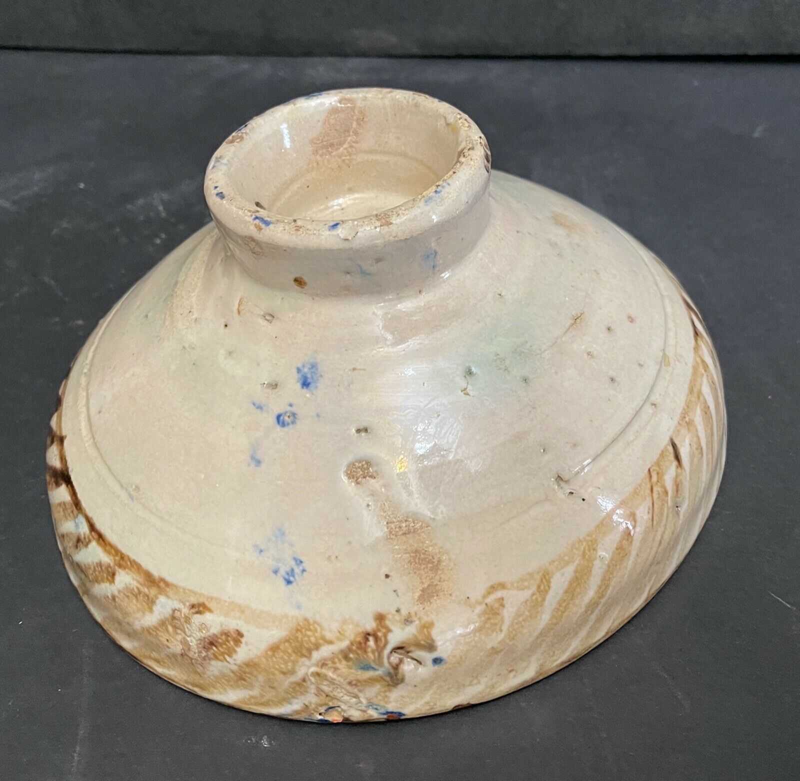 Mokhfia Fez Morocco 18th polychrome earthenware dish 21.7 cm