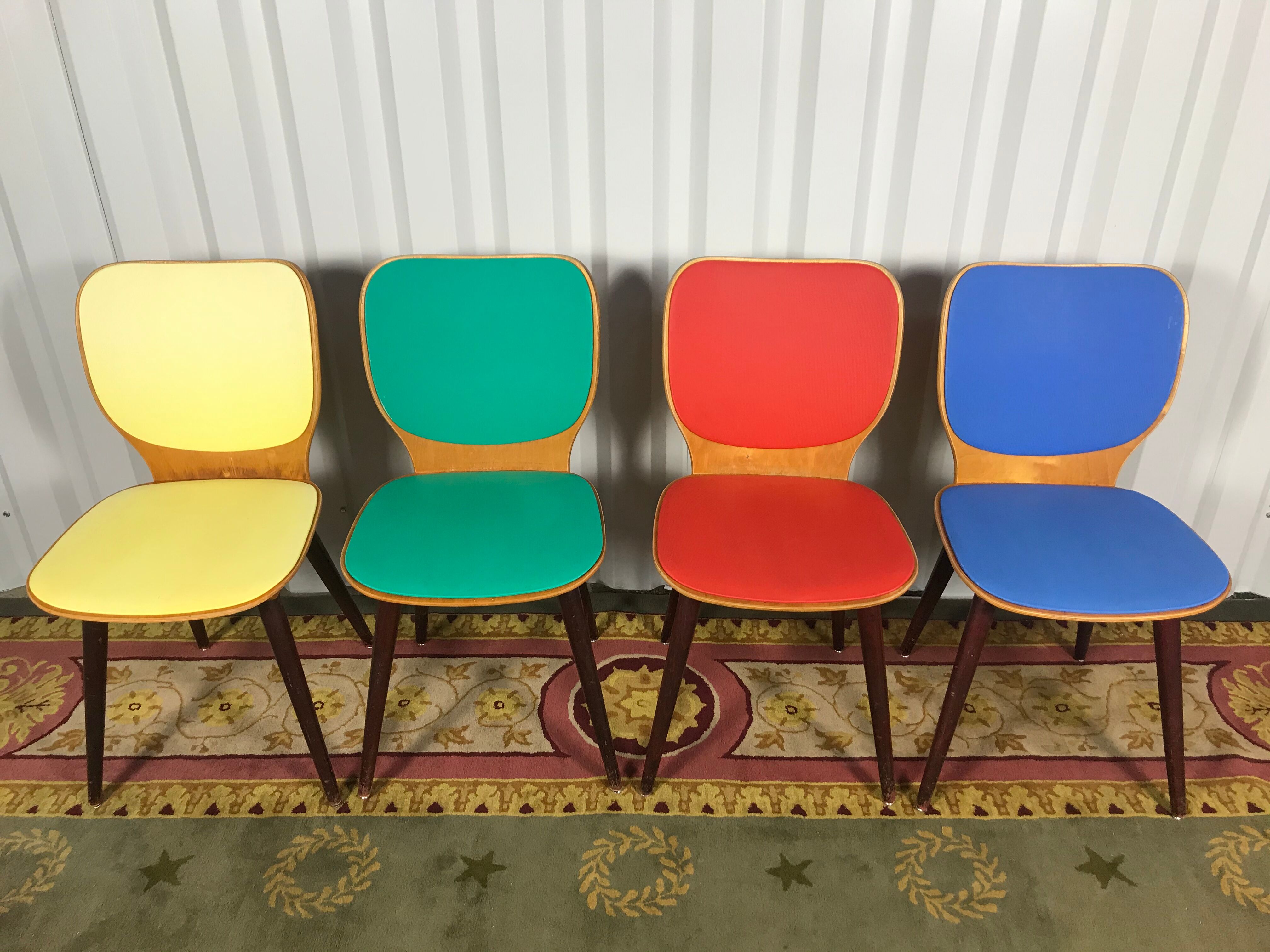 4 Baumann 1950 Max Bill chairs