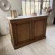 Oak and marble counter 1950