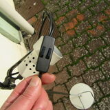 Lamppost 70 double spots vintage - white plate