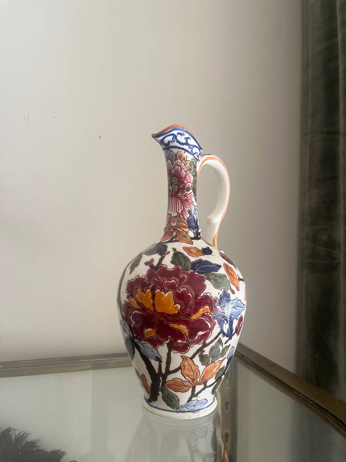 Ewer - Gien - Peonies model