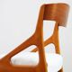 Chaise Baumann - Entièrement restaurée - Tissu, mousse & sangles : neuf