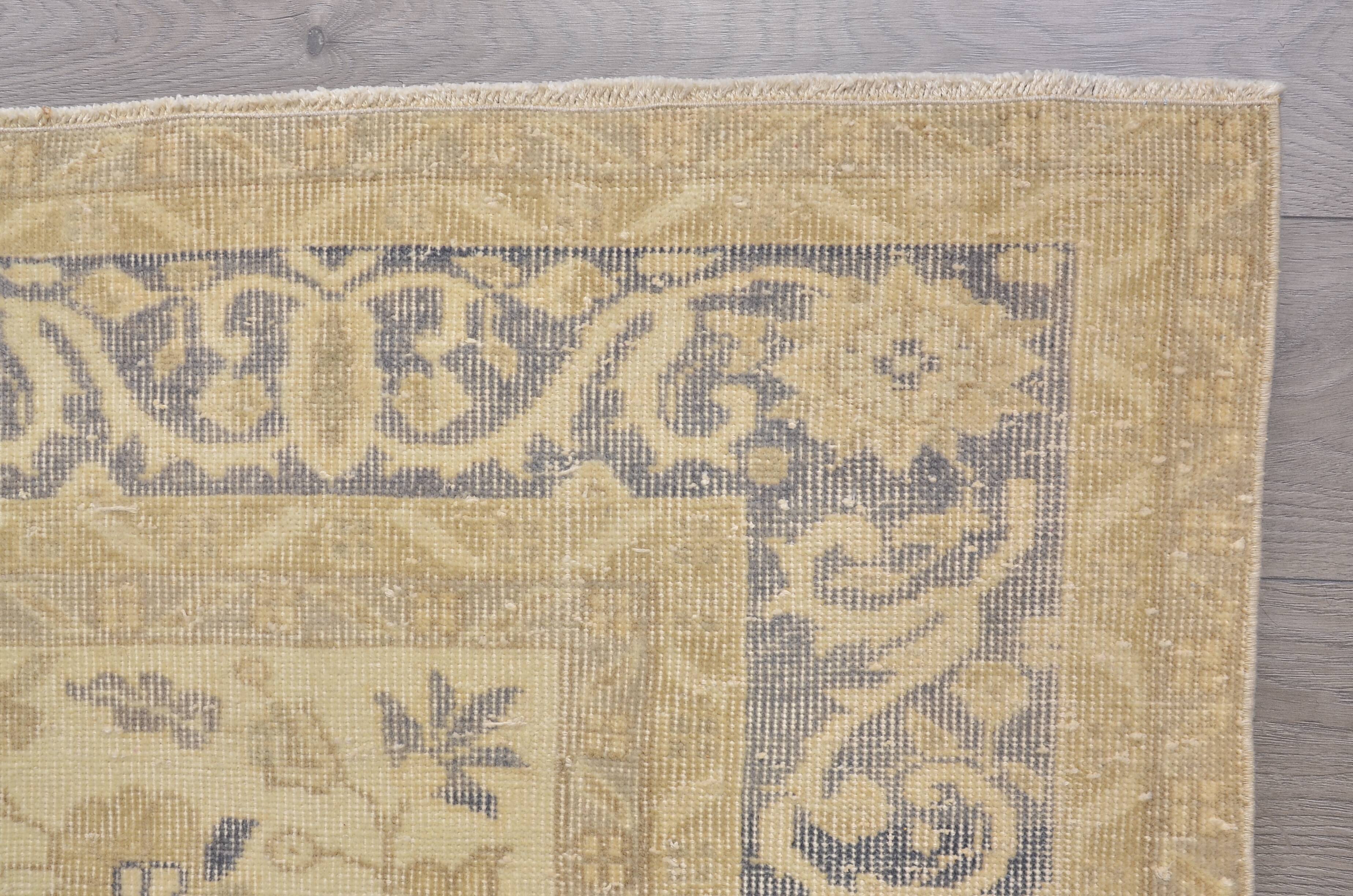 Oushak Handknotted Floral Rug sku 2166