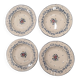 Set of 4 Table Mates soup plates – blue and pink floral design