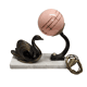 French Art Deco Lamp With Swan On A Marble Base, 1920/30s