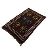 Moroccan ethnic carpet brown