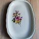 Vintage oval serving platter in white porcelain