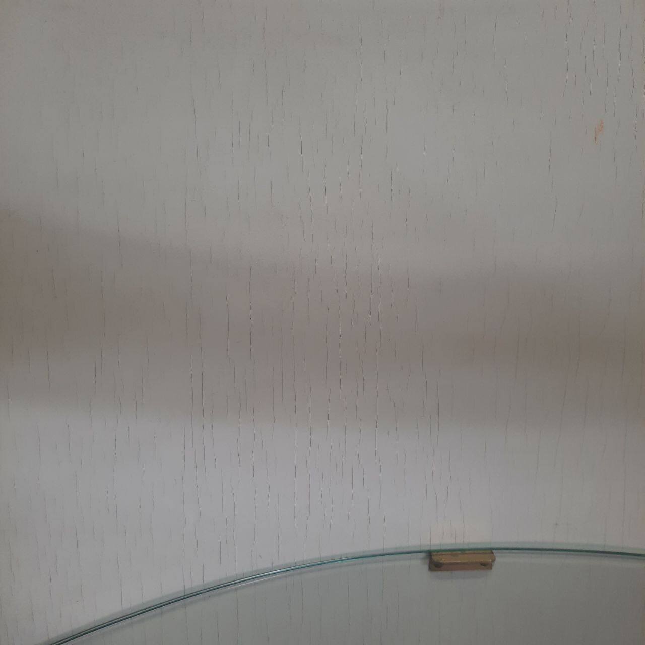 Vintage openable cylinder shaped bar cabinet, wood, brass and glass.