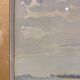 Old painting, landscape, signed Andrée Bouchard, 1950s