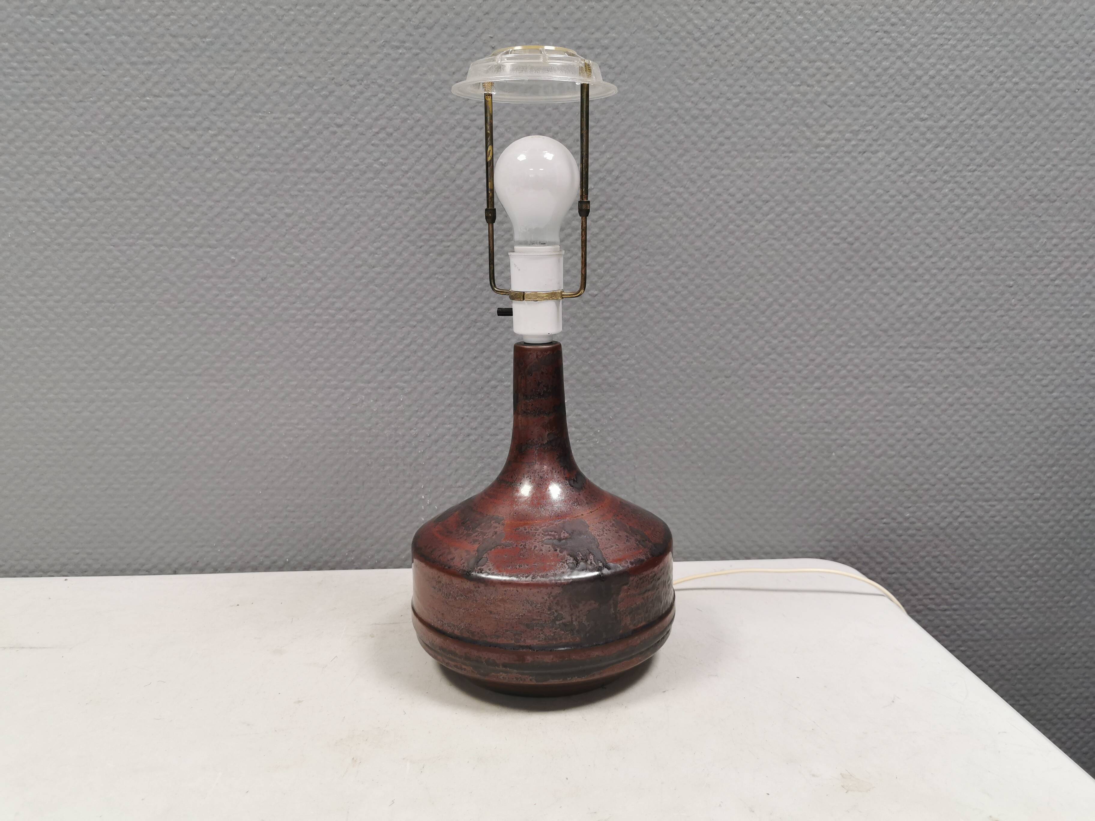 Table lamp in ceramic from Desiree Denmark 1980s.