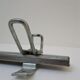 Vintage school wall rack in patinated steel