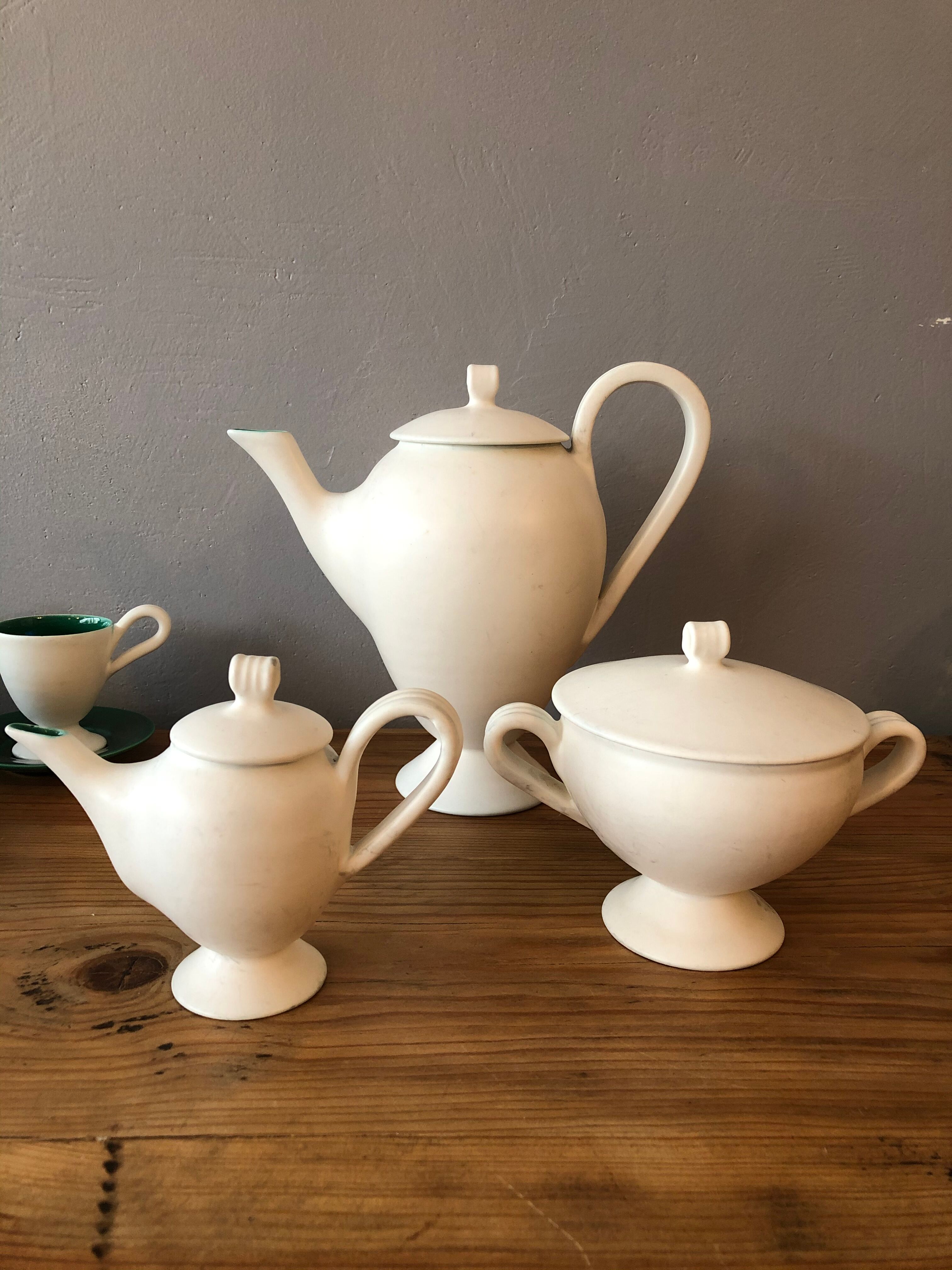 Vallauris ceramic coffee service