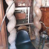 Pair of rosewood columns