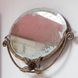 Ancien miroir en fer forgé style et époque art déco