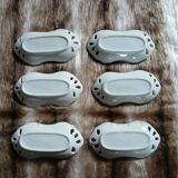 6 white porcelain bowls