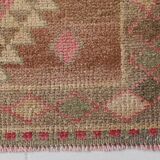 Brown Pink Classic Persian Runner Rug, 83x308Cm