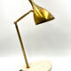 Golden brass table with Carrara marble base, Italy ca. 1980