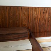 Danish rosewood floating bed from Sannemans Møbelfabrik, 1960s
