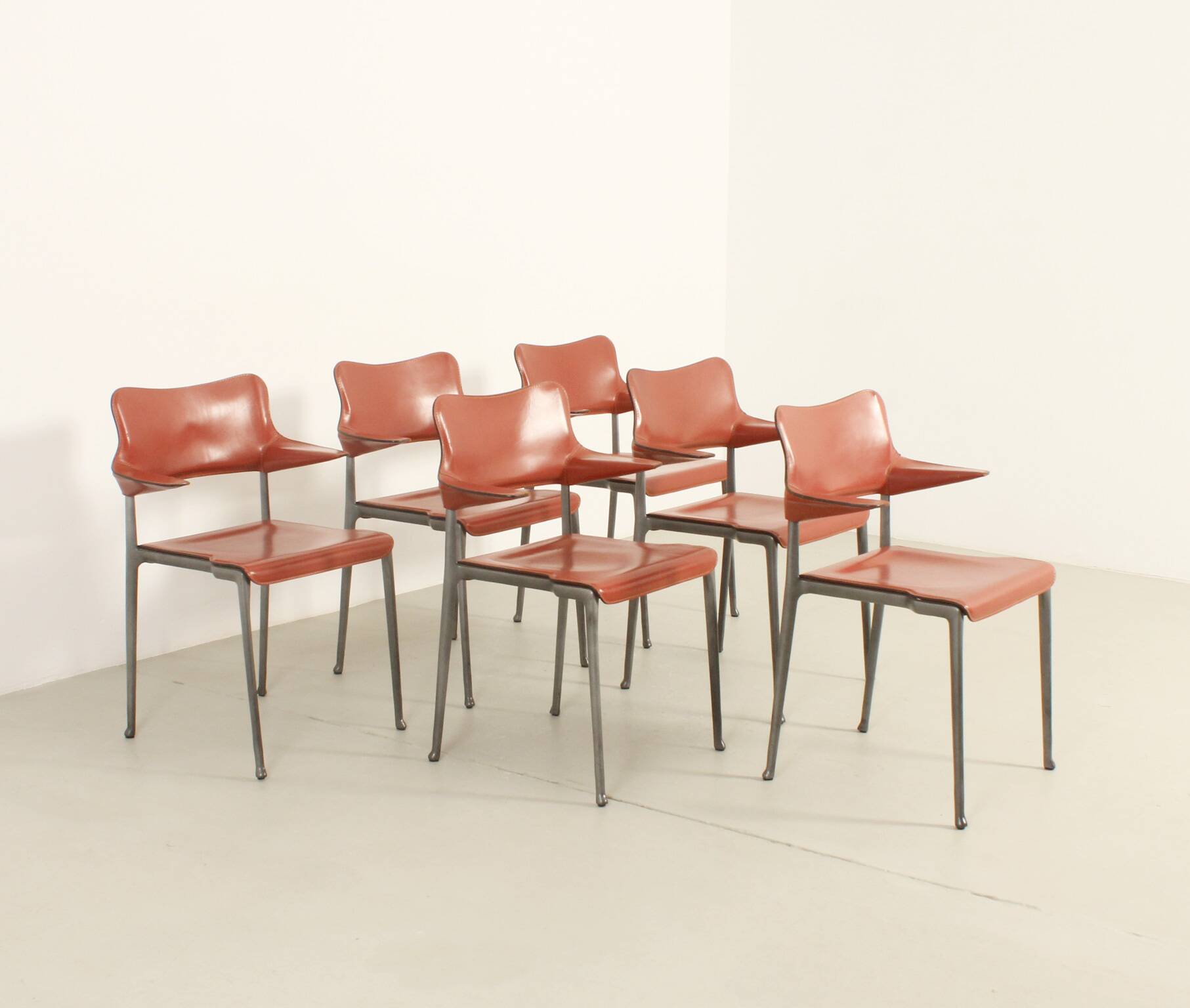 Set of six Kumo chairs by Toshiyuki Kita for Casas, Spain, 1989