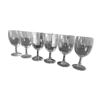 Crystal glasses early twentieth century