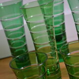 8 glasses Murano Italy 60s