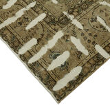Handmade Oriental Contemporary 1980s 306 cm x 398 cm Beige Wool Carpet