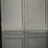 Two single-sided closet doors in solid fir XX century