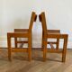 6 chairs in solid elm Alain Gaubert
