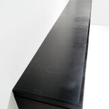 XXL black brutalist sideboard, Belgium 1960’s