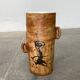 Brutalist mid-century studio pottery vase from La Poterie De La Colombe, 1960s.