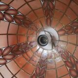 Mother-of-pearl brass pendant chandelier, bohemian country decoration, handcrafted