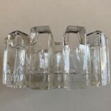 Nybro Sweden 1960 Scandinavian Ice Glass Ashtray